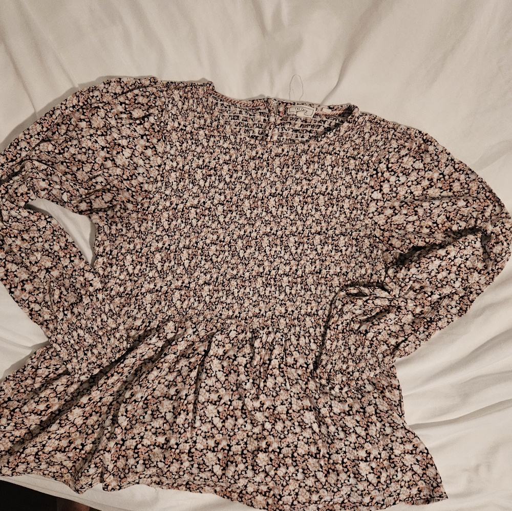Fat Face Black and Pink Knit Top